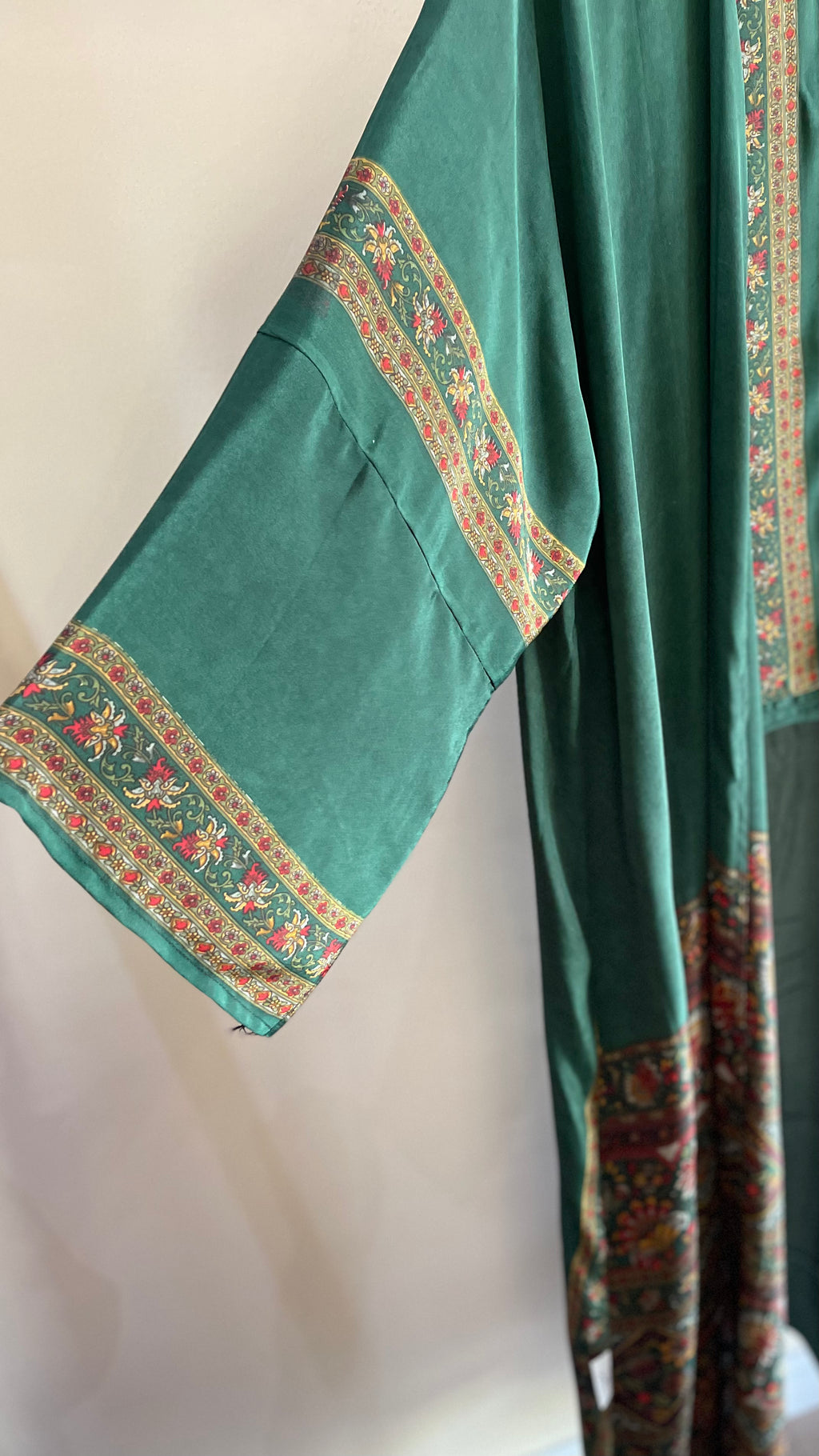Emerald Heritage Silk Abaya