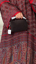 Crimson Paisley Silk Kimono