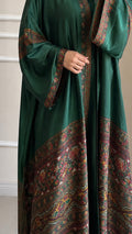 Emerald Heritage Silk Abaya