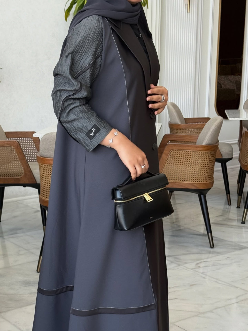 The Charcoal Trench-Cape Abaya