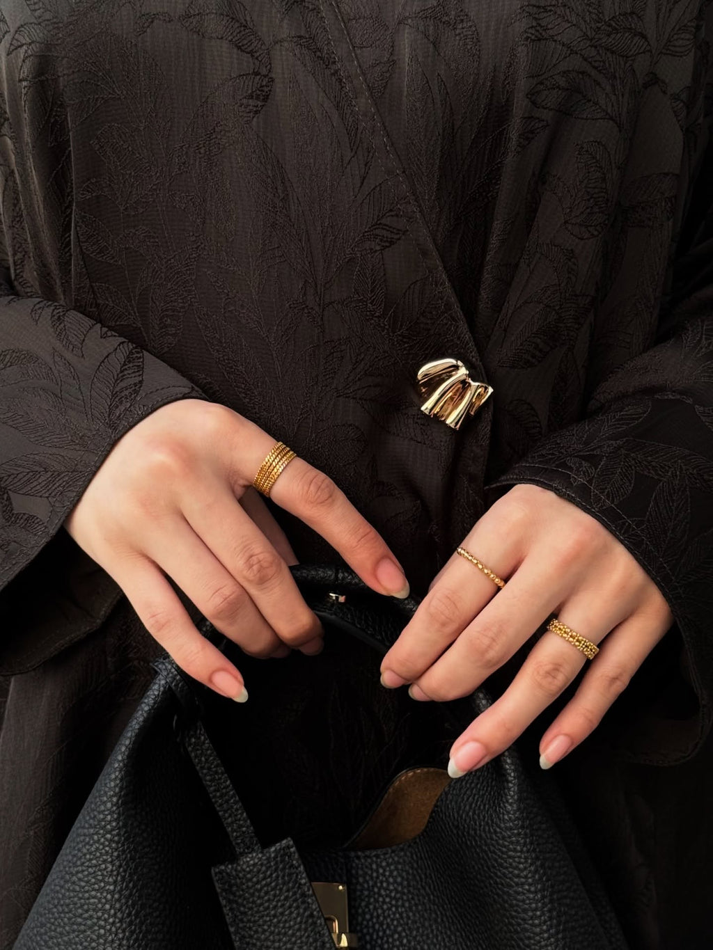 Midnight Leaf Abaya
