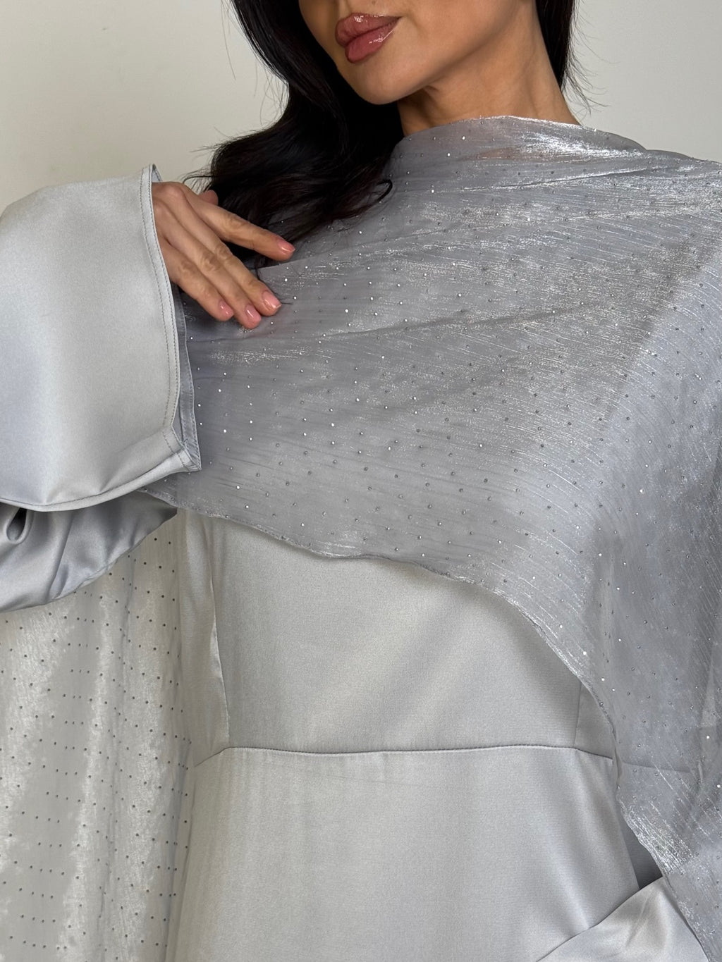 Silver Moonlight Shimmer Gown