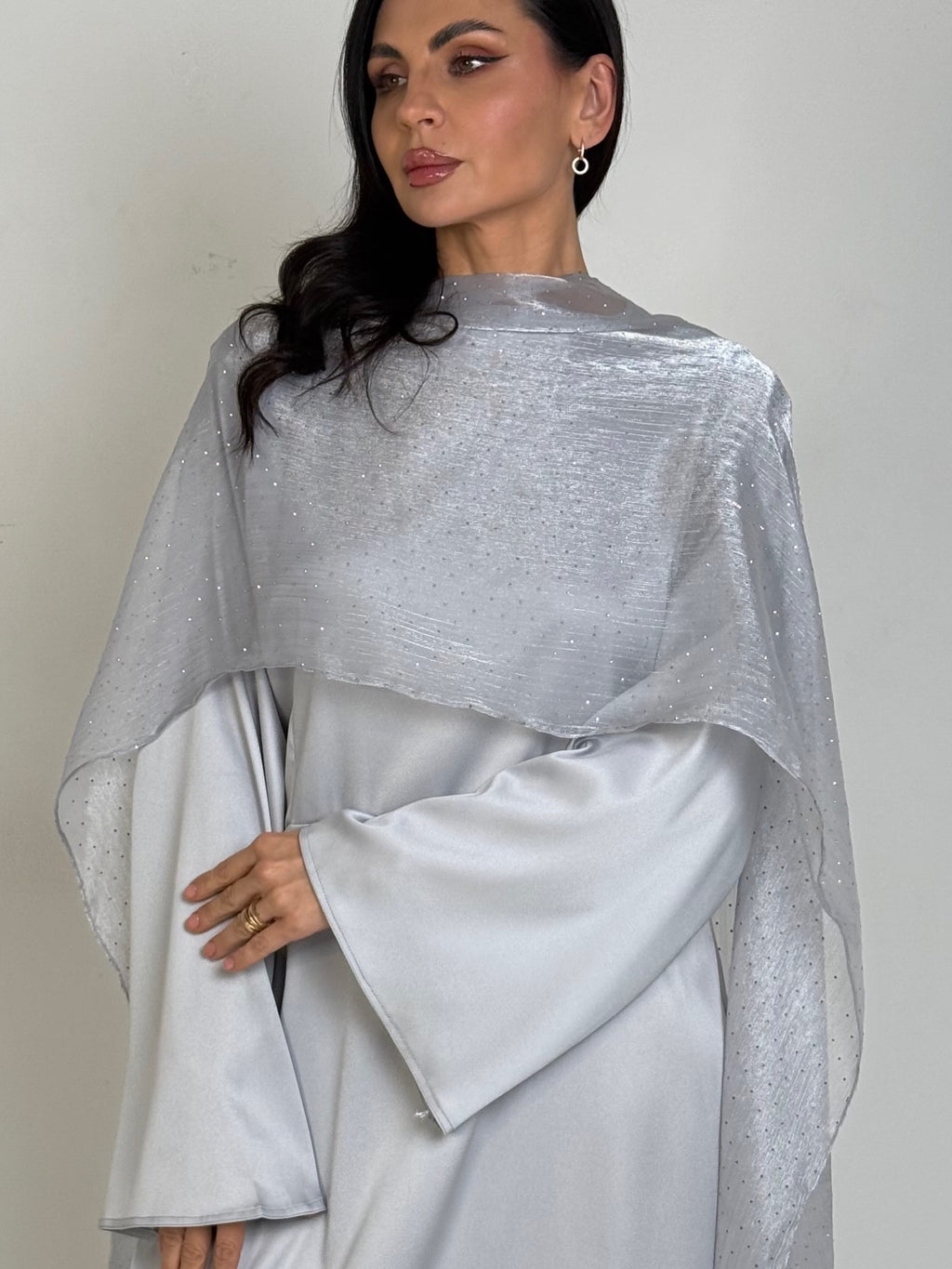 Silver Moonlight Shimmer Gown