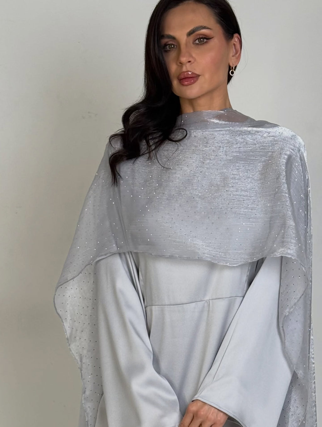 Silver Moonlight Shimmer Gown