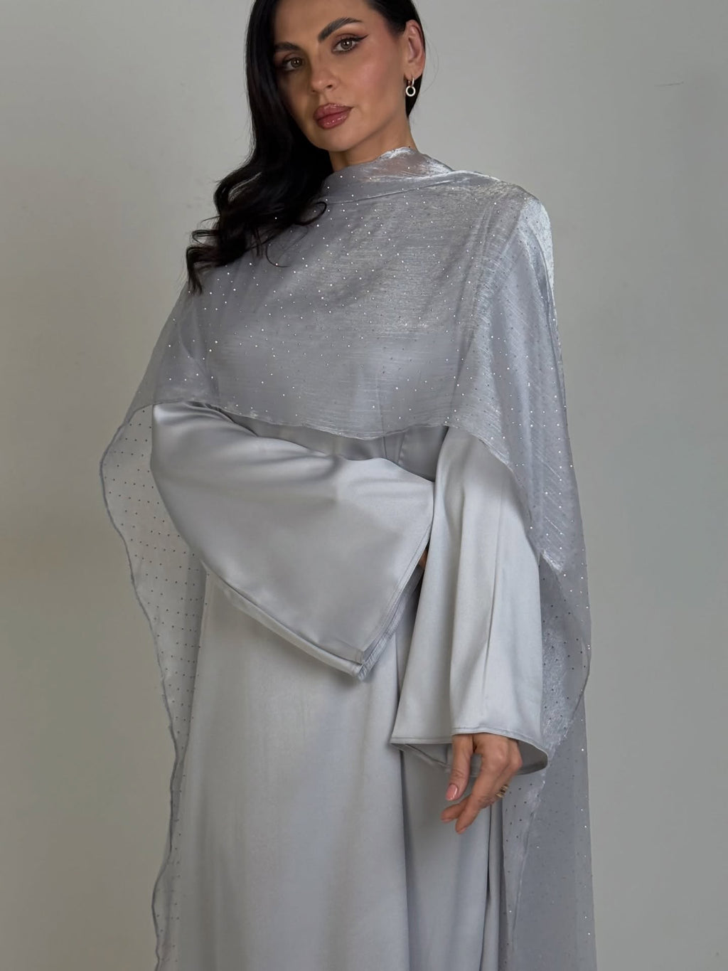 Silver Moonlight Shimmer Gown