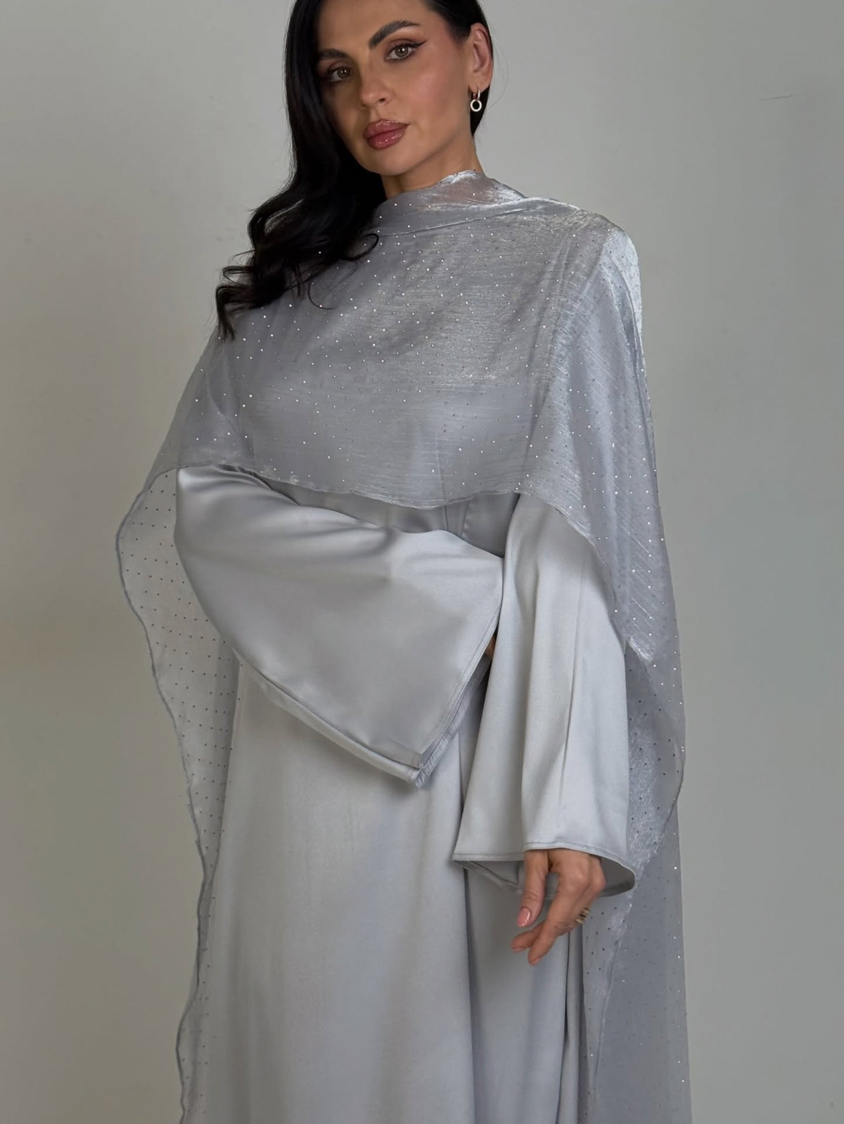 Silver Moonlight Shimmer Gown
