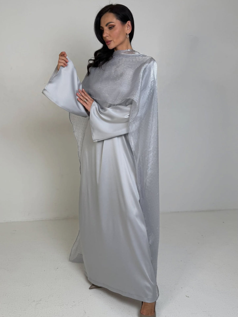 Silver Moonlight Shimmer Gown