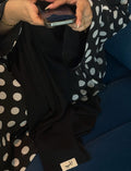 Polka Dot Monochome Abaya Set